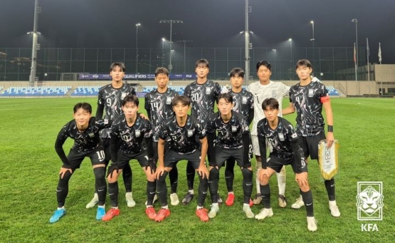 대한민국 U-16 축구대표팀의 모습. /사진=대한축구협회 제공