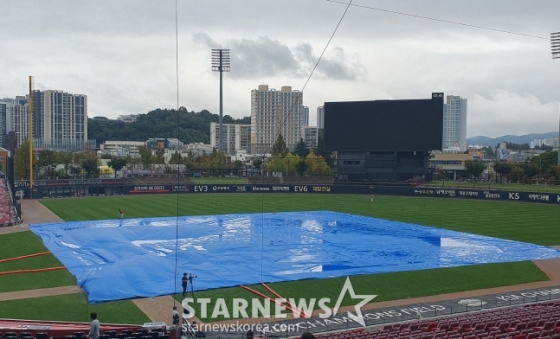 22일 1차전 서스펜디드 게임 재개를 앞둔 광주-기아 챔피언스필드 전경. /사진=김동윤 기자