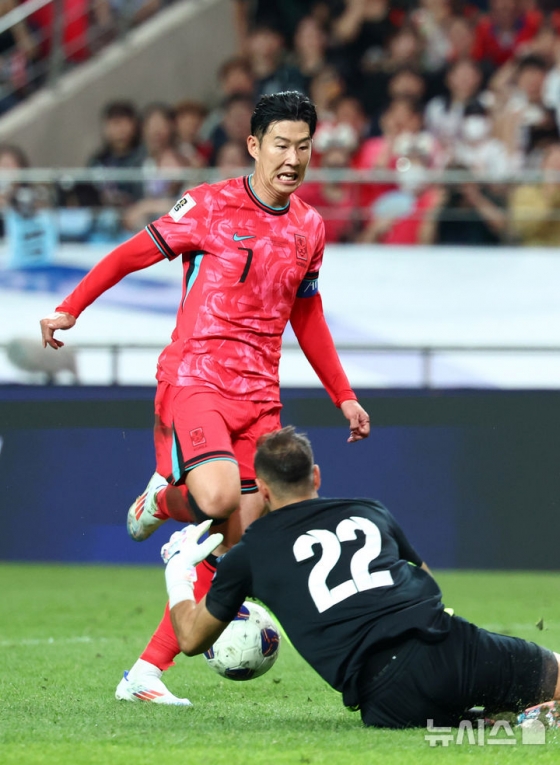 한국 축구대표팀 주장 손흥민. /사진=뉴시스