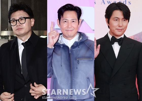 한동훈(왼쪽부터), 이정재, 정우성/사진=뉴스1, 스타뉴스