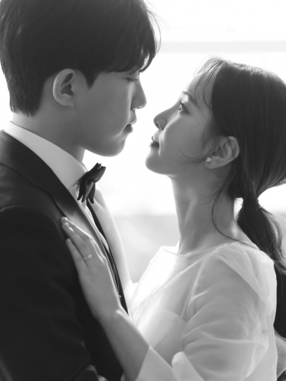 이준호-허소영 커플. /사진=키움 히어로즈 제공