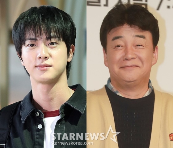 방탄소년단 진, 백종원 /사진=스타뉴스