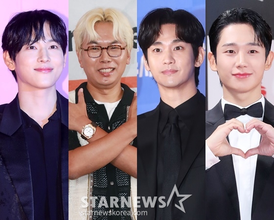 배우 임시완, 김태호 PD, 김수현, 정해인 /사진=스타뉴스