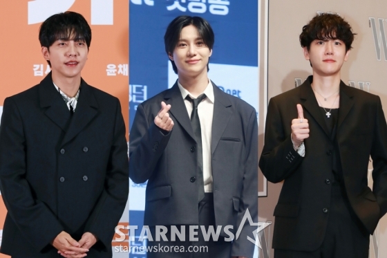 이승기 태민 백현 / 사진=스타뉴스