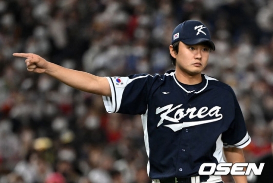 2023년 월드베이스볼클래식(WBC)에 출전한 정철원. 