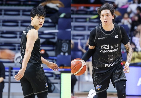 KCC 허웅(왼쪽)과 최준용. /사진=KBL 제공 