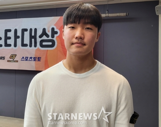 정우주. /사진=안호근 기자