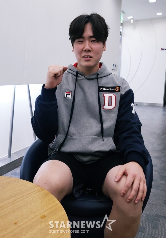 9일 잠실구장에서 만난 두산 베어스 투수 최승용. /사진=김우종 기자