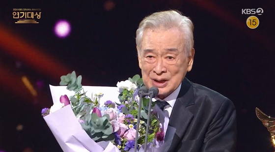 &#039;대상&#039; 이순재 /사진=KBS 2TV &#039;2024 KBS 연기대상&#039; 캡처