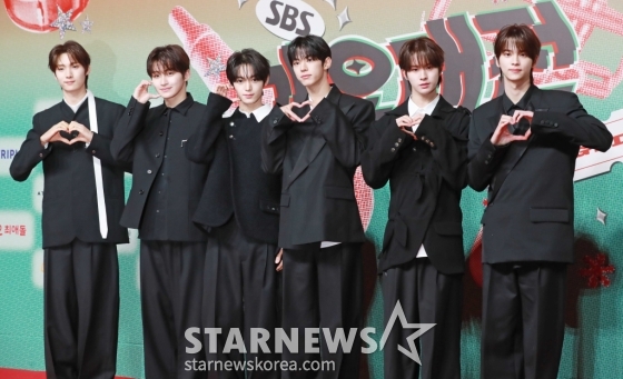 그룹 보이넥스트도어가 25일 오후 인천 인스파이어 리조트에서 진행된 2024 SBS 가요대전 레드카펫 행사에 참석해 포즈를 취하고 있다. /2024.12.25 /사진=이동훈 photoguy@