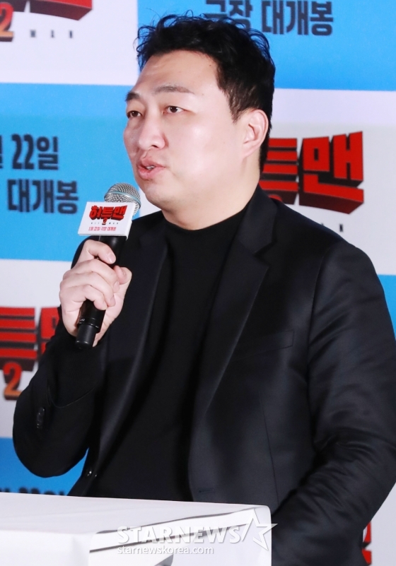 최원섭 감독이 15일 오후 서울 CGV용산아이파크몰에서 진행된 영화 &#039;히트맨2&#039; 언론배급시사회 및 기자간담회에 참석해 질문에 답하고 있다. /2025.01.15 /사진=이동훈 photoguy@