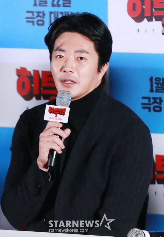배우 권상우가 15일 오후 서울 CGV용산아이파크몰에서 진행된 영화 &#039;히트맨2&#039; 언론배급시사회 및 기자간담회에 참석해 질문에 답하고 있다. /2025.01.15 /사진=이동훈 photoguy@