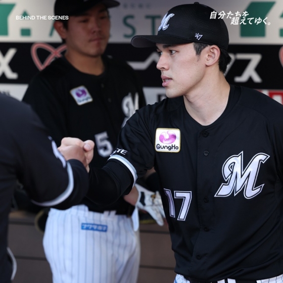 사사키 로키. /사진=지바롯데 마린스 SNS 갈무리