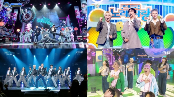 /사진=Mnet ‘엠카운트다운’, KBS 2TV ‘뮤직뱅크’, KBS 2TV ‘더시즌즈-이영지의 레인보우’, SBS ‘인기가요’ 