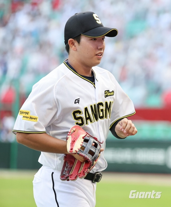 조세진이 지난해 KBO 퓨처스 올스타전에서 뛰고 있다. /사진=롯데 자이언츠 제공 