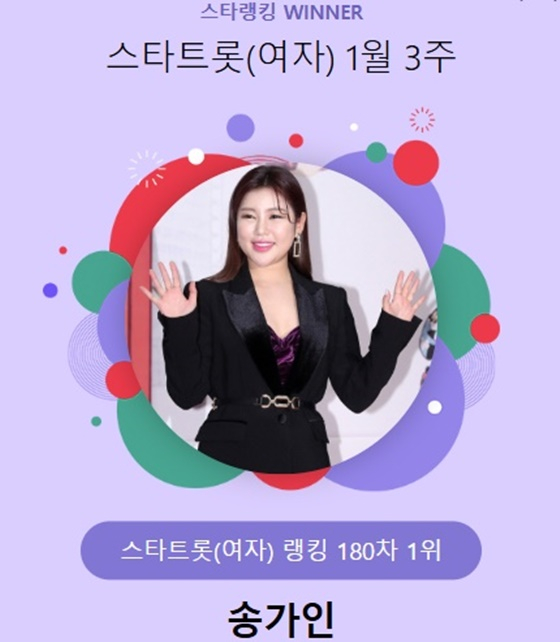 송가인 /사진=스타랭킹
