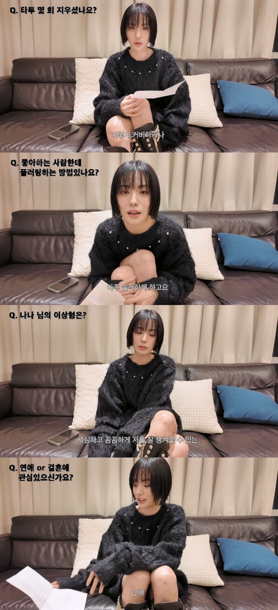 나나/사진=나나 유튜브
