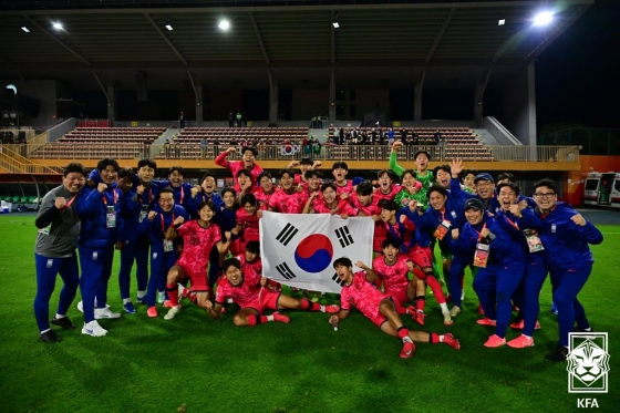 우즈베키스탄전 승리 후 기념사진. /사진=대한축구협회(KFA) 제공