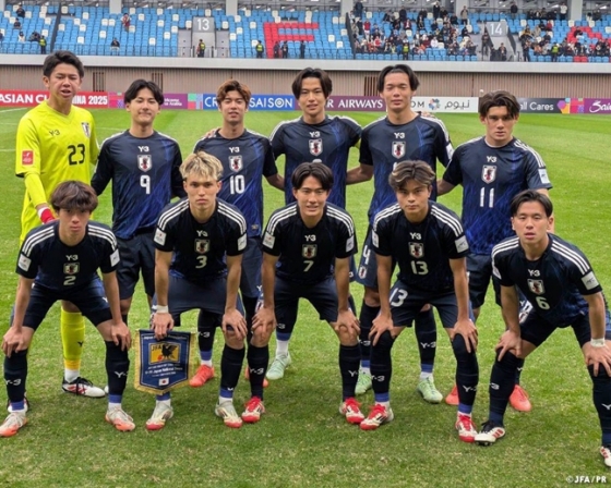 일본 U-20 대표팀. /사진=일본축구협회 SNS