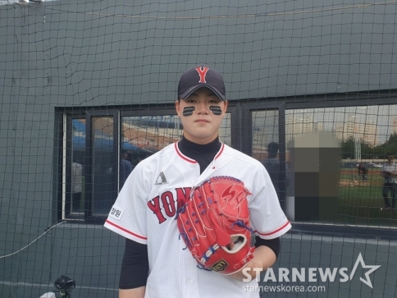 마산용마고 시절 장현석. /사진=김동윤 기자