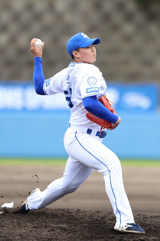 삼성 라이온즈 2025 신인 투수 배찬승. /사진=삼성 라이온즈 제공