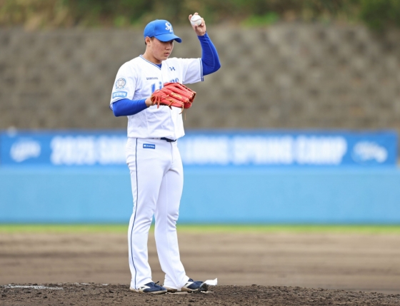 삼성 라이온즈 2025 신인 투수 배찬승. /사진=삼성 라이온즈 제공