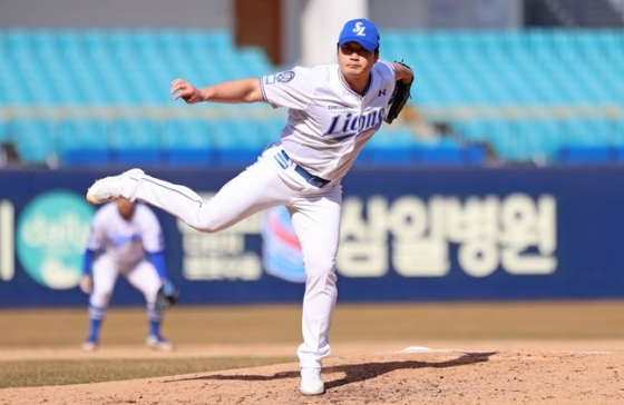 삼성 오승환이 13일 LG전에서 투구하고 있다. /사진=삼성 라이온즈 제공 