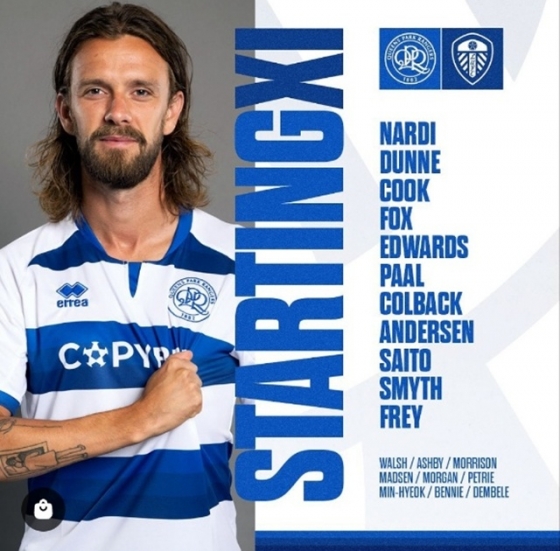 QPR 선발 명단. /사진=QPR SNS 캡처