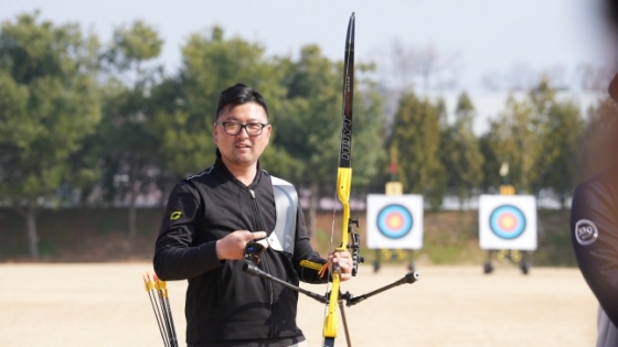 양궁 국가대표 3차 선발전 남자부 2위 김우진. /사진=대한양궁협회 제공 