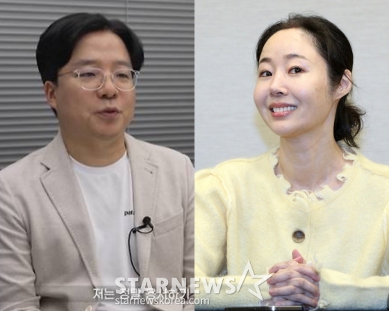 빌리프랩 김태호 대표, 어도어 민희진 전 대표 /사진=유튜브 채널 &#039;BELIFT LAB Announcement&#039;, 스타뉴스