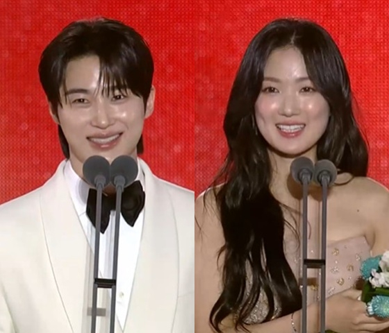 변우석, 김혜윤 /사진=JTBC &#039;제61회 백상예술대상&#039; 중계방송 캡처 