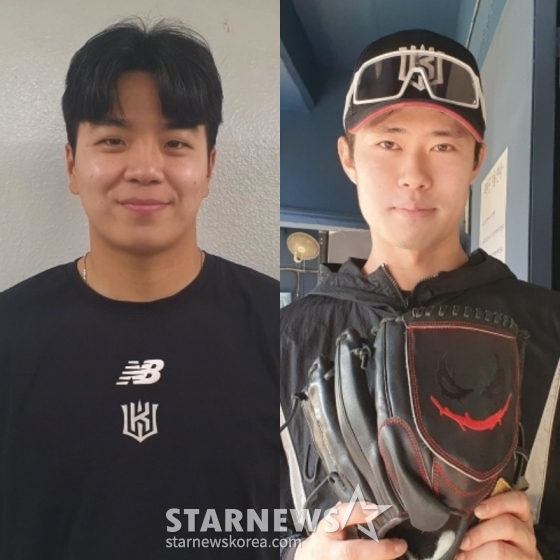 KT 손동현(왼쪽)과 원상현. /사진=김동윤 기자