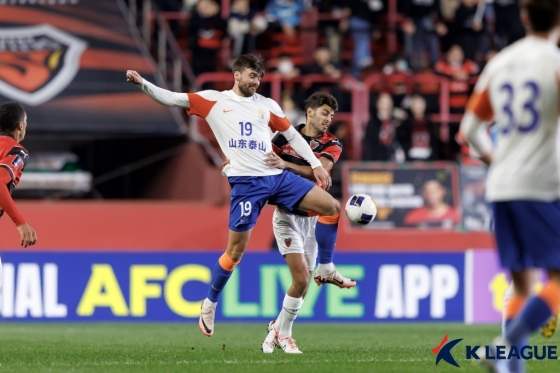 산둥 타이산 공격수 제카(19번). /사진=한국프로축구연맹 제공