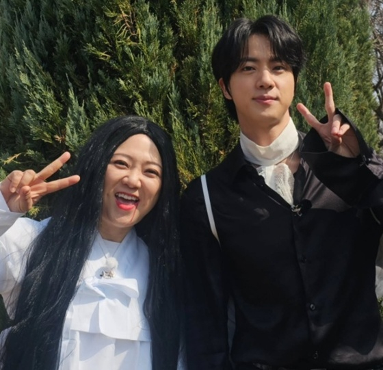 김숙, BTS 진 /사진=김숙 SNS