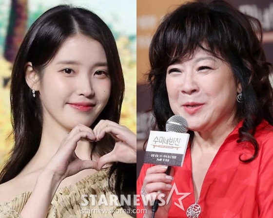 가수 아이유(왼쪽), 노사연 /사진=스타뉴스