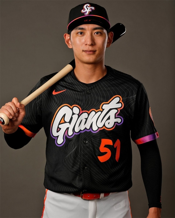 샌프란시스코 2025 시티 커넥트 유니폼을 입은 이정후. /사진=MLB.com 공식 SNS 갈무리