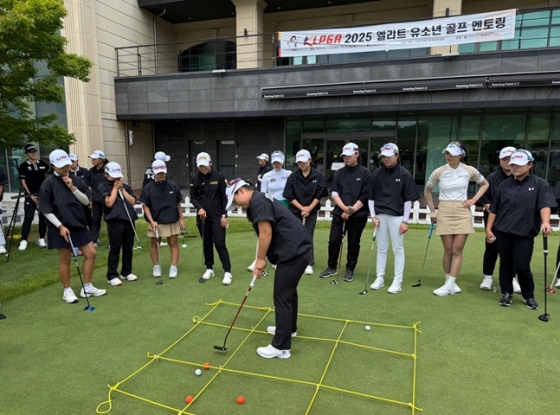 멘토링 현장 모습. /사진=KLPGA