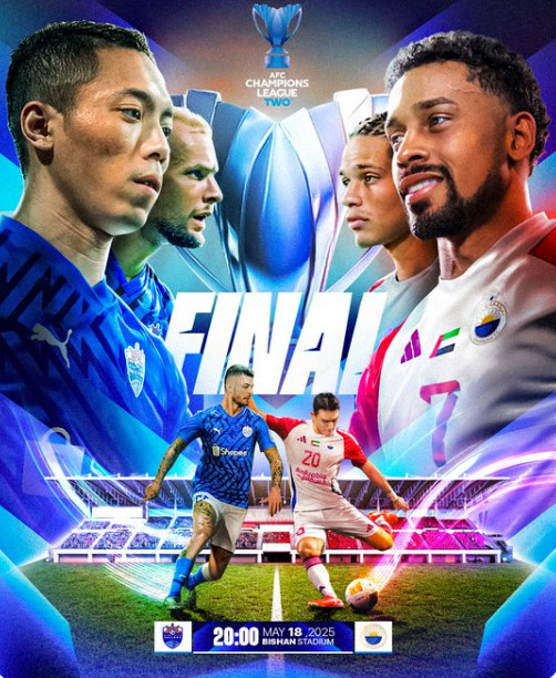 샤르자와 라이언시티의 ACL2 결승전 대결 포스터. /사진=샤르자 공식 SNS 갈무리