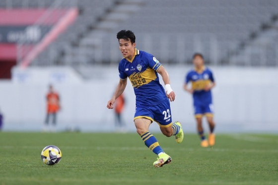 충남아산 김승호. /사진=한국프로축구연맹 제공