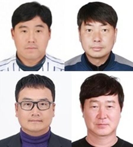 위 왼쪽부터 시계 방향으로 손동일-석수철-강계연-차정환 감독.  /사진=대한야구소프트볼협회