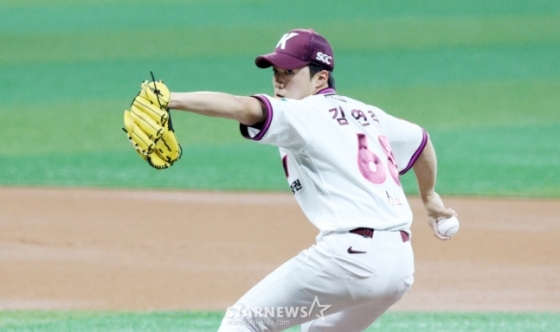 김연주의 투구 장면. /사진=강영조 선임기자