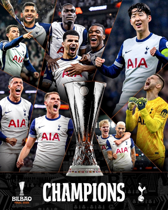 토트넘 홋스퍼 유로파리그 우승 포스터. /사진=유럽축구연맹(UEFA) 공식 사회관계망서비스(SNS)
