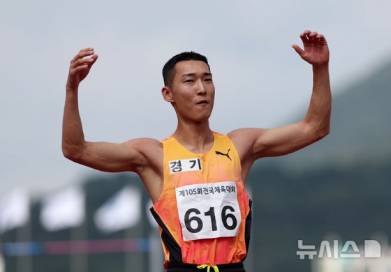 한국 남자 높이뛰기 선수 우상혁. /사진=뉴시스