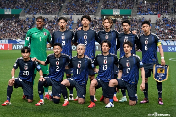 일본 축구대표팀. /AFPBBNews=뉴스1
