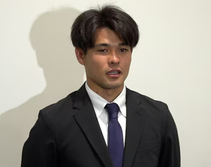 사토 가이슈가 기자회견에서 발언하고 있다. /사진=일본 시사통신 갈무리