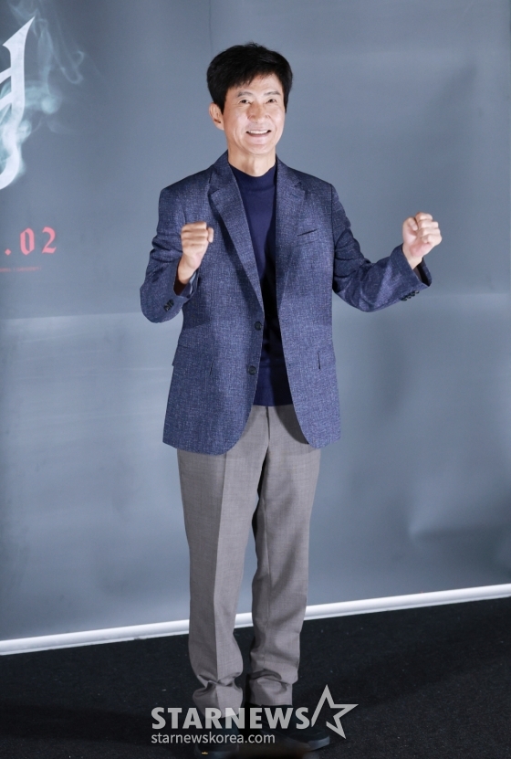 배우 안내상이 29일 오후 서울 CGV용산아이파크몰에서 진행된 영화 &#039;신명&#039;(감독 김남균) 제작발표회에 참석해 포즈를 취하고 있다. /2025.05.29 /사진=이동훈 photoguy@