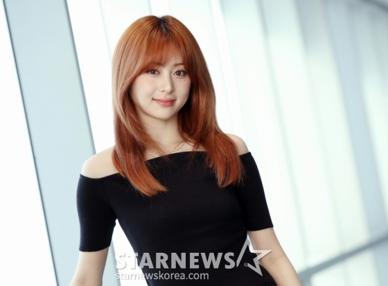 르세라핌 AAA 수상 인터뷰-허윤진 /사진=김휘선