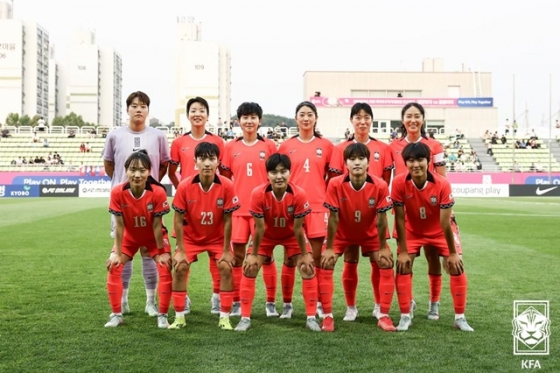 한국의 선발 출전 선수들. /사진=대한축구협회 제공