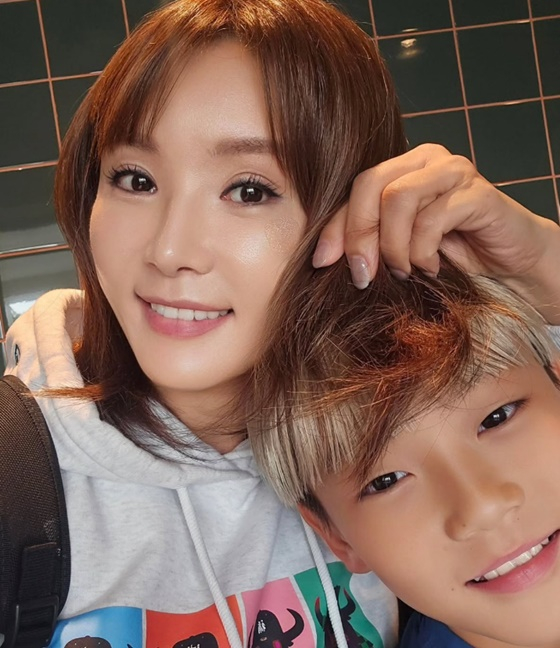 이수진, 아들 시안/사진=이동국 아내 이수진 계정