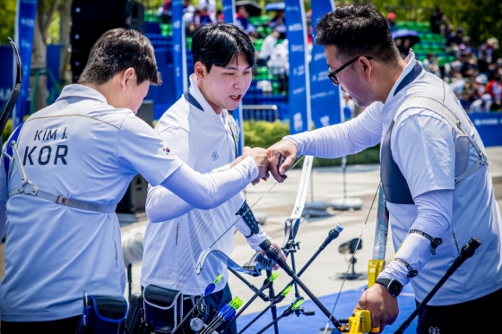 대한민국 양궁 남자 국가대표팀. /사진=대한양궁협회 제공
